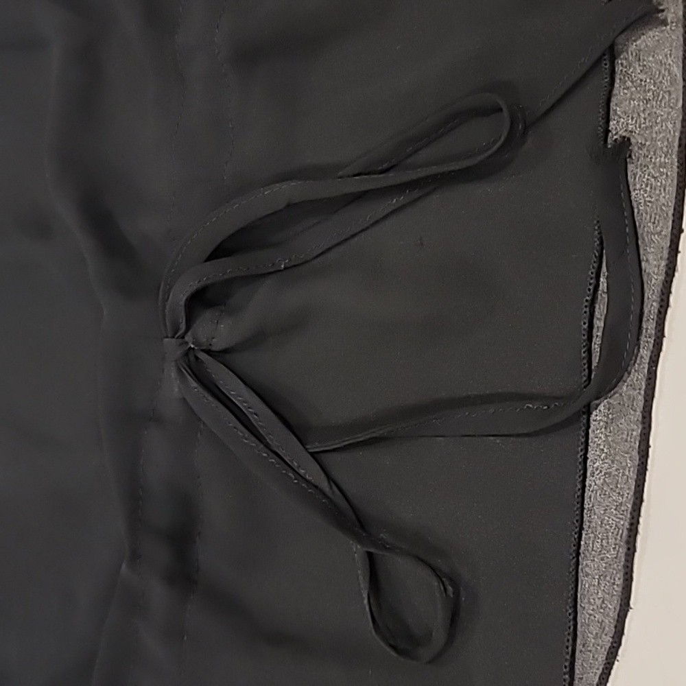 Collections by Tall Girl Sheer Embellished V Neck Evening Top Black 1X - Picture 6 of 9